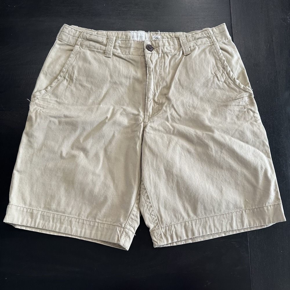 Vintage Aeropostale Chino Flat Front Shorts Men's 34 Khaki Pockets Y2K Retro